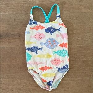 Mini Boden fish swim suit. Size 4-5